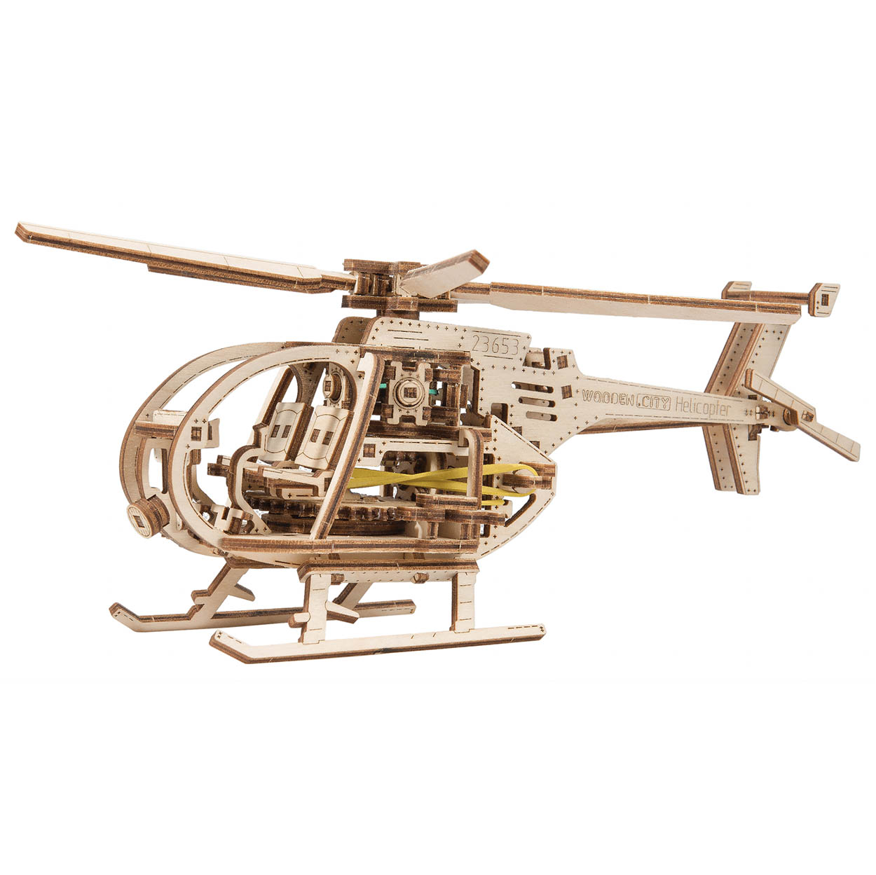 Modellbyggsats i trä – Helikopter