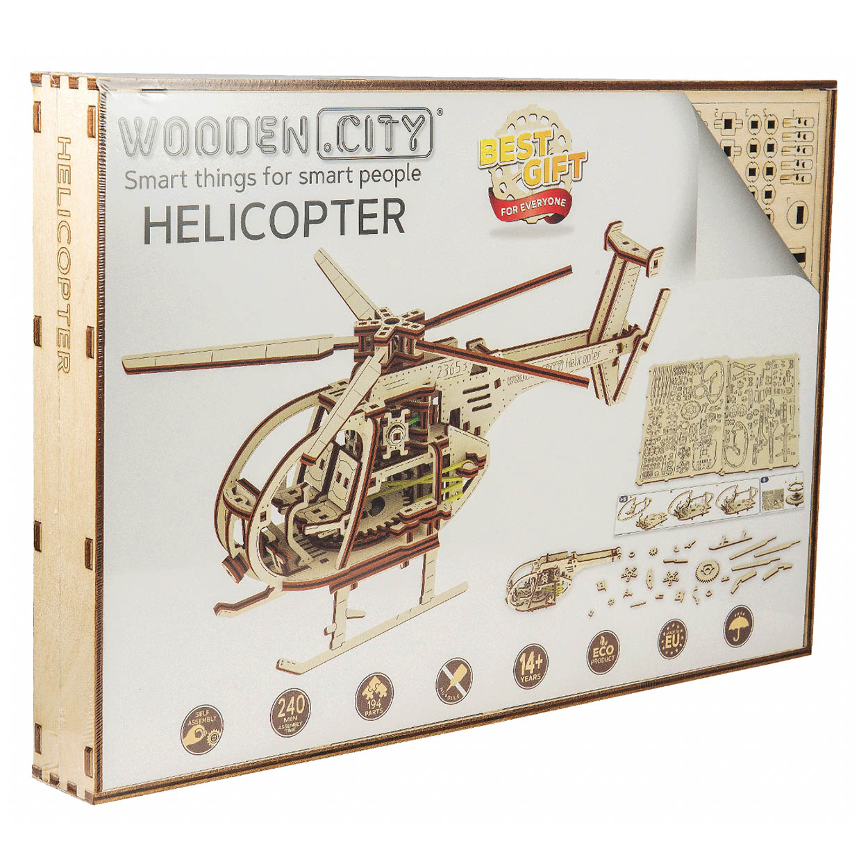 Modellbyggsats i trä – Helikopter - Bild 2