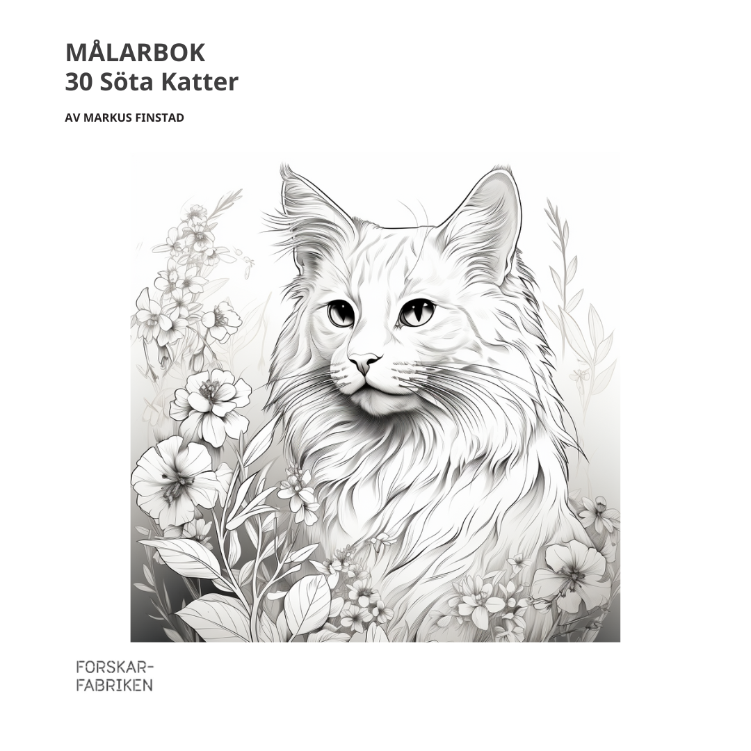 Målarbok 30 söta katter