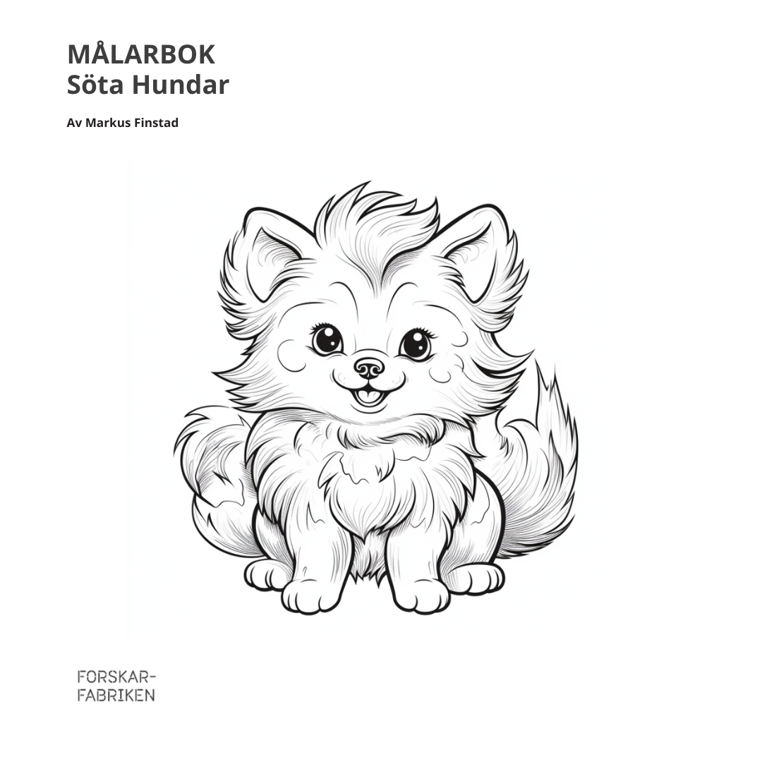 Målarbok 29 söta hundar