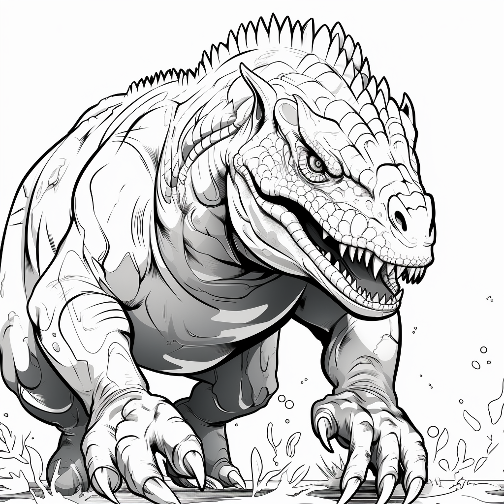 Målarbok 30 häftige dinosaurier - Bild 2