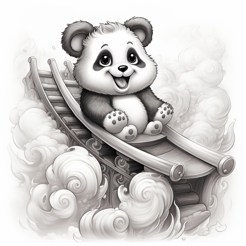 Målarbok 30 roliga pandor - Bild 2