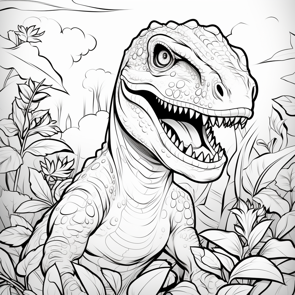 Målarbok 30 häftige dinosaurier - Bild 5