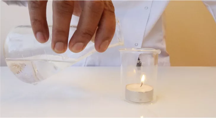 Osynlig ljussläckare-experiment för barn